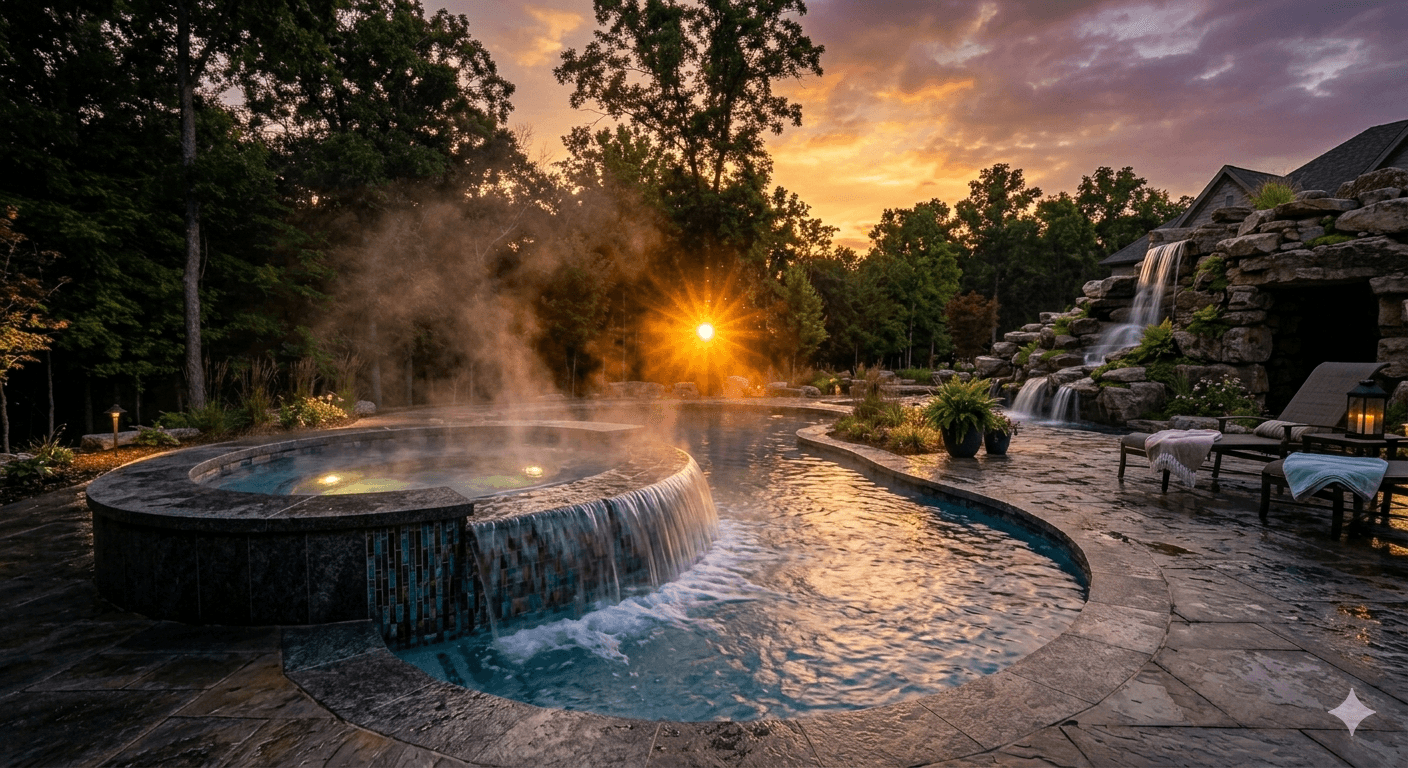 Sunset Pool & Spa — Spas by Clearwater Pool & Spa in Owasso, Oklahoma